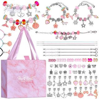 Kreatywny zestaw do robienia bransoletek CHARMS koraliki ZA5206
