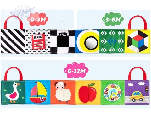 Książeczka harmonijka sensoryczna kontrast ZA4798