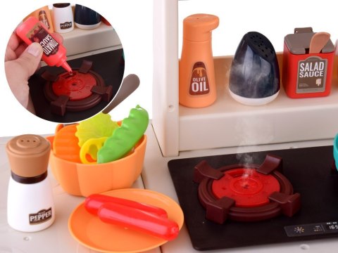 Kuchnia efekt gotowania para dźwięk światło lodówka garnki 63el ZA4667