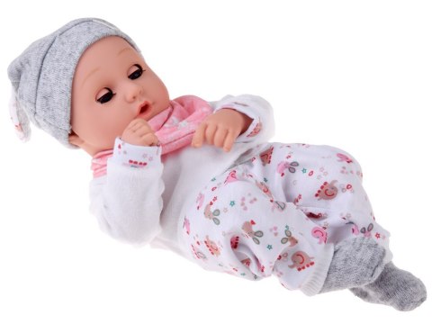 Lalka BOBAS 32cm z ruchomymi oczkami + akcesoria do karmienia ZA5833