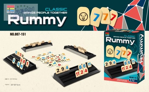 Logiczna gra liczbowa Rummy dla dzieci dorosłych Rodzinna rozrywka + Nauka matematyki