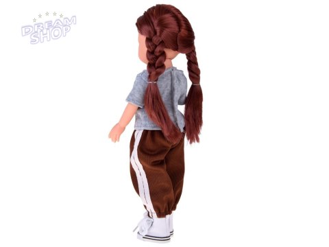 Lovely Girl Lalka z długimi szatynowymi włosami w sportowym stroju 33cm ZA5849