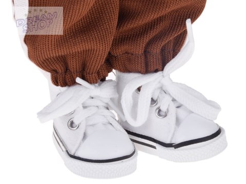 Lovely Girl Lalka z krótkimi czarnymi włosami w sportowym stroju 33cm ZA5849