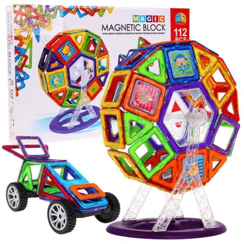 Magiczne Klocki Magnetyczne 112 elementów
