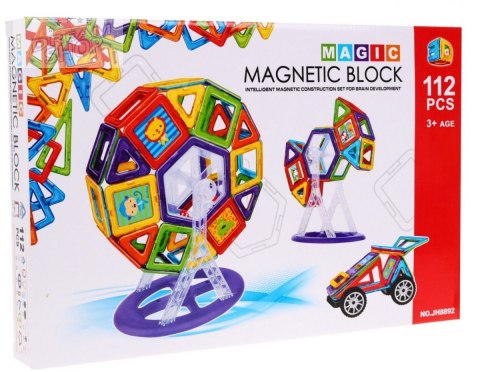 Magiczne Klocki Magnetyczne 112 elementów