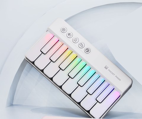 Mata Muzyczna Pianinko Białe