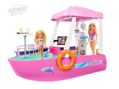 Mattel Barbie Motorówka dla lalek z TRANSFORMACJA WNĘTRZ + akcesoria ZA6042