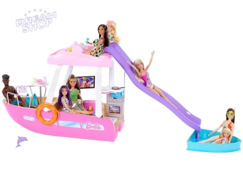 Mattel Barbie Motorówka dla lalek z TRANSFORMACJA WNĘTRZ + akcesoria ZA6042