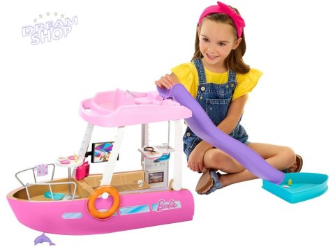 Mattel Barbie Motorówka dla lalek z TRANSFORMACJA WNĘTRZ + akcesoria ZA6042