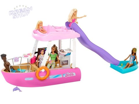 Mattel Barbie Motorówka dla lalek z TRANSFORMACJA WNĘTRZ + akcesoria ZA6042