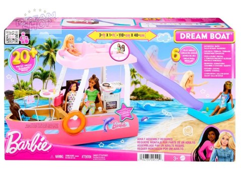Mattel Barbie Motorówka dla lalek z TRANSFORMACJA WNĘTRZ + akcesoria ZA6042
