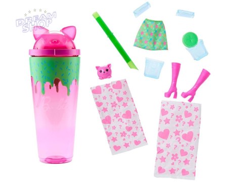 Mattel Barbie Pop Reveal lalka z serii: Shake + kot i akcesoria ZA6061