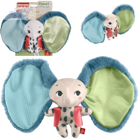 Mattel Fisher Price Przytulanka sensoryczna słonik - Wielkouchy ZA6044