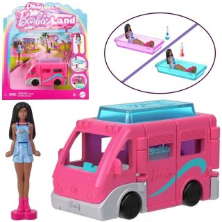 Mattel Mini Barbie Land Lalka turystka + autko kamper ZA6038 C