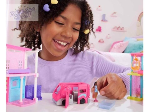 Mattel Mini Barbie Land Lalka turystka + autko kamper ZA6038 C