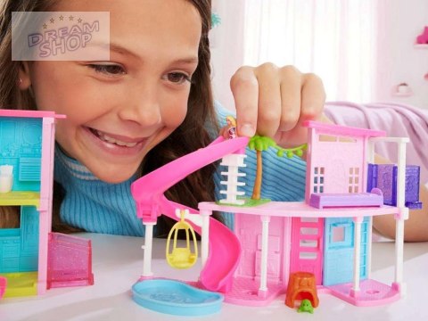 Mattel Mini BarbieLand Domek dla lalek + lalka i pupil + akcesoria ZA6039 C