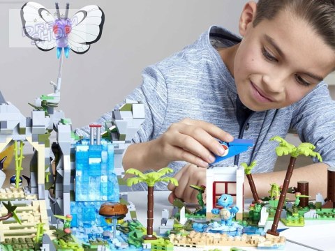 Mattel Zestaw MEGA Pokémon klocki 1362-ele + 4 figurki Pokemonów ZA6035