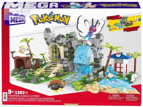 Mattel Zestaw MEGA Pokémon klocki 1362-ele + 4 figurki Pokemonów ZA6035