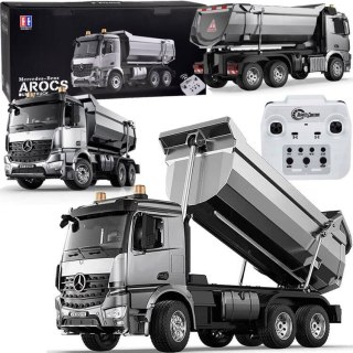 Mercedes Arocs METALOWA wywrotka sterowana EE ruchoma naczepa 1:20 RC0667