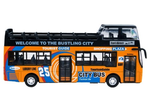 Metalowy AUTOBUS piętrus otwierane drzwi ZA2094 ZO