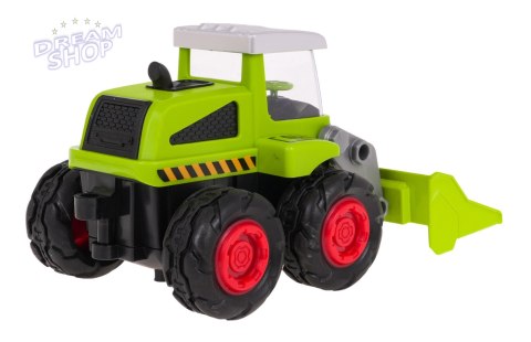 Metalowy Spychacz dla dzieci 3+ Model 1:55 + Ruchoma Łyżka przednia