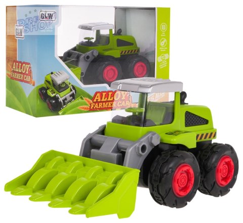 Metalowy Spychacz dla dzieci 3+ Model 1:55 + Ruchoma Łyżka przednia