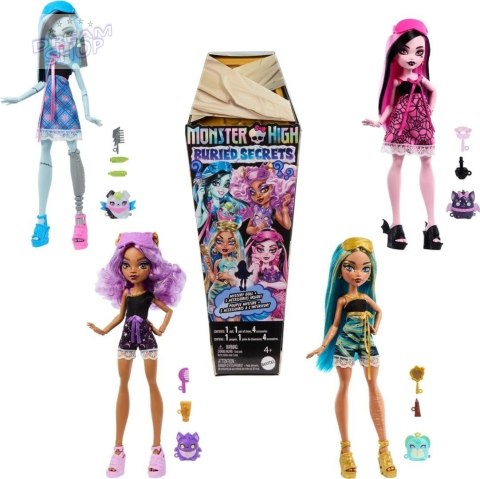 Monster High. Ukryte sekrety Lalka i akcesoria mix