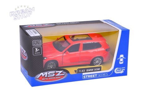 MSZ Model kolekcjonerski Licencjonowane metalowe Auto BMW X5M 1:43 ZA5459