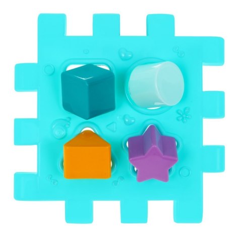 Multidomek sensoryczny dla dzieci 18m+ Mini gry 9 Puzzli + Sortery + Przeplatanka + Zegar