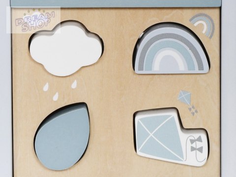 Multikostka Drewniana Kostka aktywizująca edukacyjna montessori ZA5264