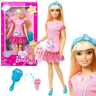 My First Barbie Moja Pierwsza lalka - miękkie kończyny + kotek HLL19 ZA5081