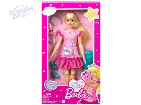 My First Barbie Moja Pierwsza lalka - miękkie kończyny + kotek HLL19 ZA5081