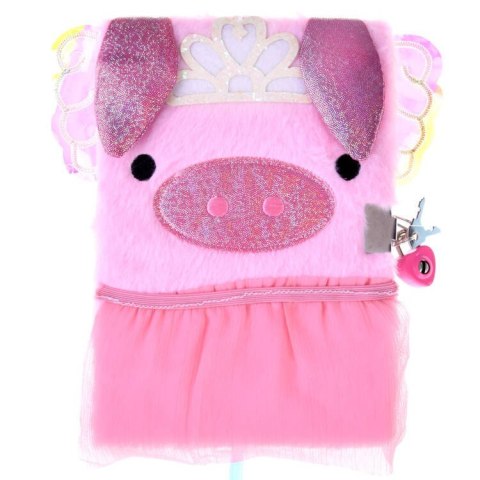 Notes sekretny pamiętnik na kluczyk różowa Świnka ZA4821