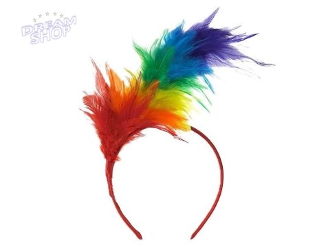 Opaska karnawałowa z piórami Opaska karnawałowa z piórami