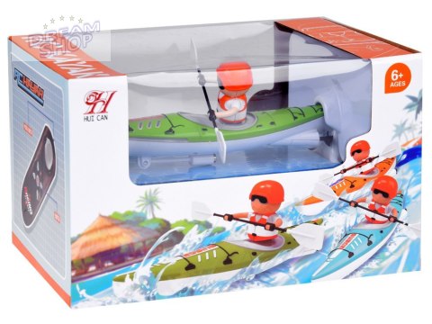 Podświetlany Kajak z Wioślarz Zdalnie Sterowana Przygoda na Wodzie RC0678