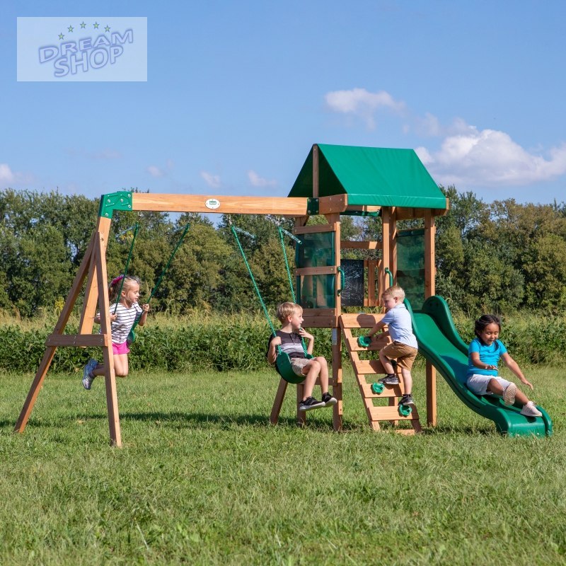 Backyard Discovery Buckley Hill drewniany plac zabaw 5w1 + Stolik gratis! Backyard Discovery Buckley Hill drewniany plac zabaw 5w1 + Stolik gratis!
