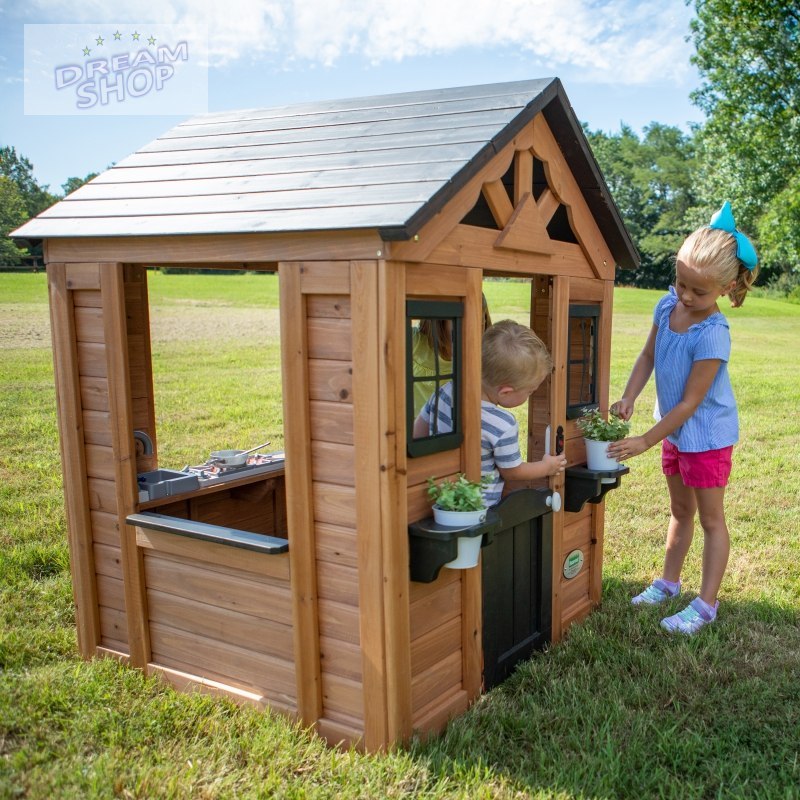 Backyard Discovery Sweetwater drewniany domek ogrodowy dla dzieci wykonany z drewna cedrowego Backyard Discovery Sweetwater drewniany domek ogrodowy dla dzieci wykonany z drewna cedrowego