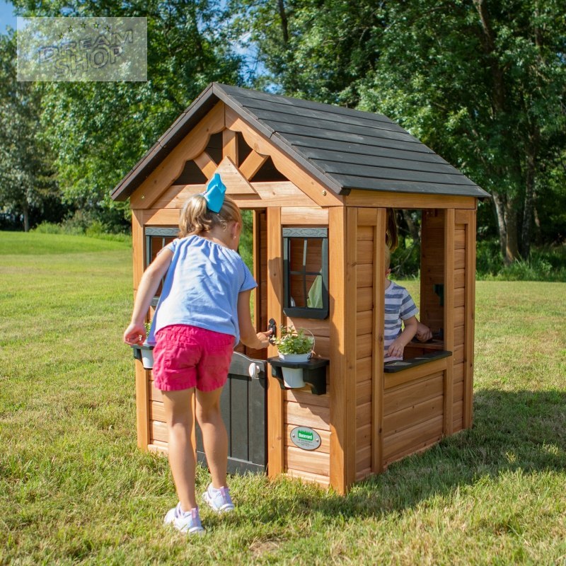 Backyard Discovery Sweetwater drewniany domek ogrodowy dla dzieci wykonany z drewna cedrowego Backyard Discovery Sweetwater drewniany domek ogrodowy dla dzieci wykonany z drewna cedrowego