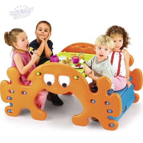FEBER 2w1 Duży Stolik Piknikowy - Bujak Huśtawka Ghost FEBER 2w1 Duży Stolik Piknikowy - Bujak Huśtawka Ghost