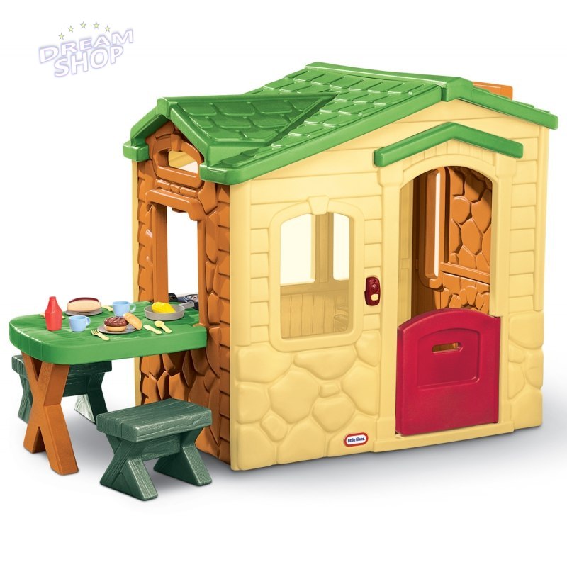 Little Tikes Domek Piknikowy z Patio i magicznym dzwonkiem - naturalny Little Tikes Domek Piknikowy z Patio i magicznym dzwonkiem - naturalny