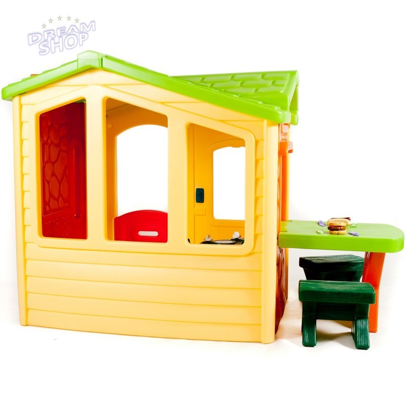 Little Tikes Domek Piknikowy z Patio i magicznym dzwonkiem - naturalny Little Tikes Domek Piknikowy z Patio i magicznym dzwonkiem - naturalny