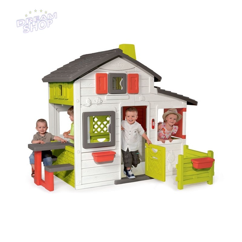 Smoby Domek Ogrodowy dla dzieci Friends House Floralie wysoki Smoby Domek Ogrodowy dla dzieci Friends House Floralie wysoki