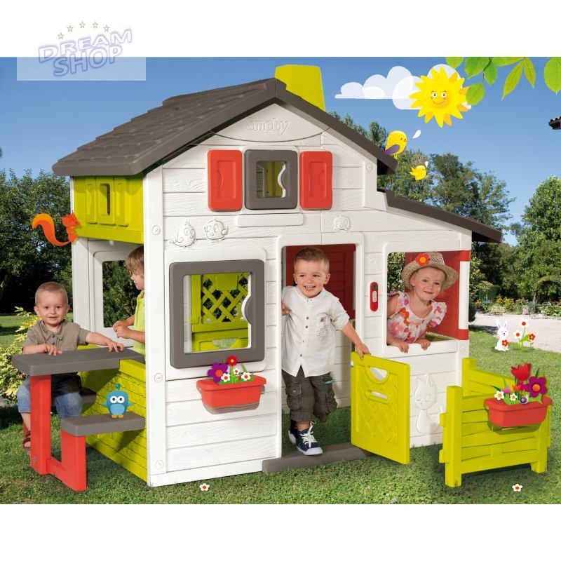 Smoby Domek Ogrodowy dla dzieci Friends House Floralie wysoki Smoby Domek Ogrodowy dla dzieci Friends House Floralie wysoki