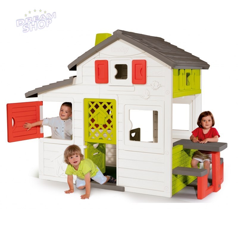 Smoby Domek Ogrodowy dla dzieci Friends House Floralie wysoki Smoby Domek Ogrodowy dla dzieci Friends House Floralie wysoki