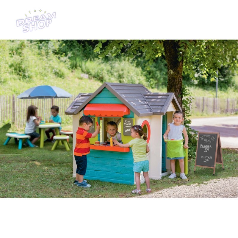 Smoby Duży Domek Ogrodowy Kuchnia Szefa Restauracja Barek Smoby Duży Domek Ogrodowy Kuchnia Szefa Restauracja Barek