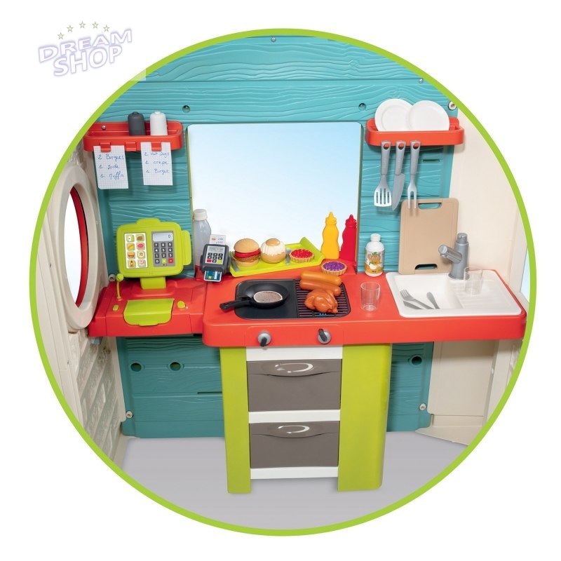 Smoby Duży Domek Ogrodowy Kuchnia Szefa Restauracja Barek Smoby Duży Domek Ogrodowy Kuchnia Szefa Restauracja Barek