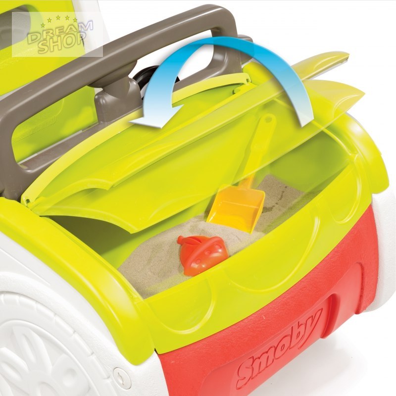 Smoby Samochód Przygód ze zjeżdżalnią i piaskownicą Smoby Samochód Przygód ze zjeżdżalnią i piaskownicą