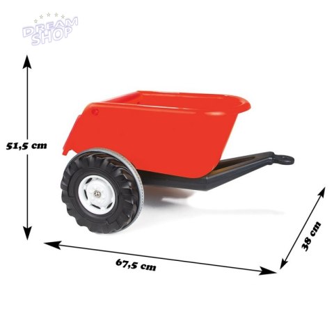 WOOPIE Przyczepka Wywrotka SUPER TARILER Czerwona 35 kg WOOPIE Przyczepka Wywrotka SUPER TARILER Czerwona 35 kg
