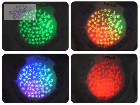 Projektor Pluszowy biały MIŚ Lampka kołysanka dla malucha ZA5289