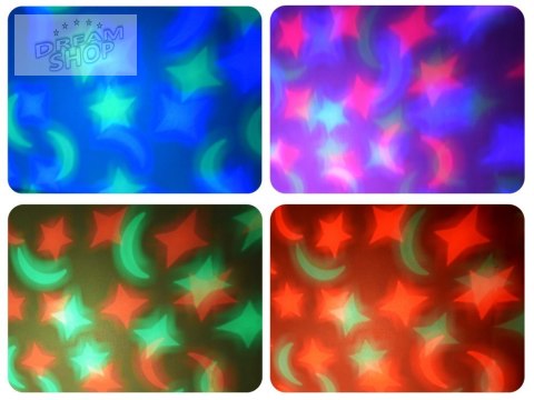 Projektor Pluszowy biały MIŚ Lampka kołysanka dla malucha ZA5289